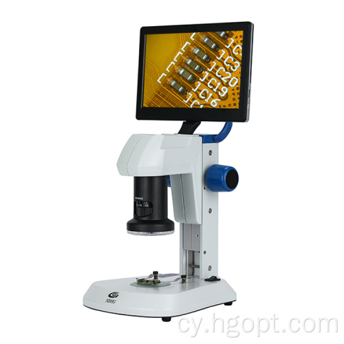 Microsgop digidol SDM cyrraedd newydd gyda sgrin LCD